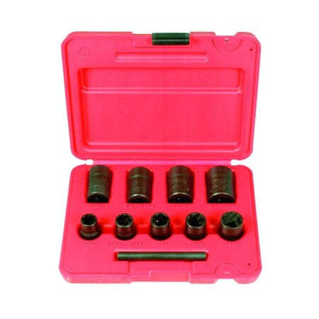 Twist Socket Set W/Punch, 9 pcs. MPN:30107