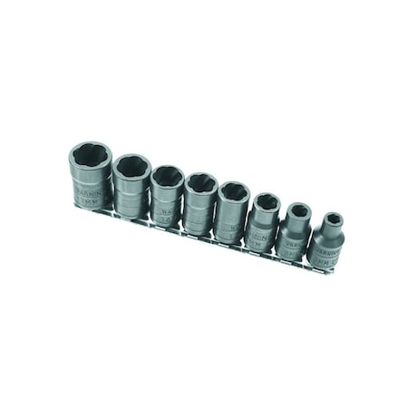 Twist Socket Set, On Rail, 8 pcs. MPN:30117