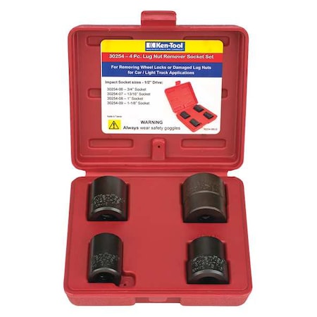 Lug Nut Remover Socket Set MPN:30254