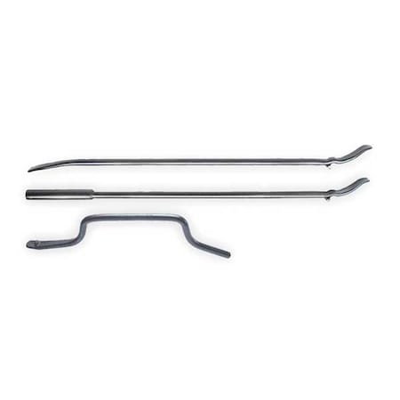 Tire Iron Set, 3/4 In Stk, Stl, 3 Pieces MPN:34746
