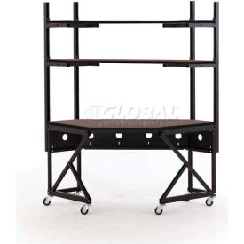 Kendall Howard™ Performance Corner LAN Station African Mahogany 5000-3-104-CR