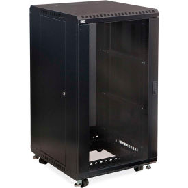 Kendall Howard™ 22U LINIER® Server Cabinet - Glass/Solid Doors - 24