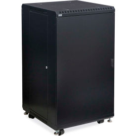 Kendall Howard™ 22U LINIER® Server Cabinet - Solid/Solid Doors - 24