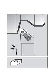 RH MVJN Negative Rake Indexable Turning Toolholder MPN:1096291