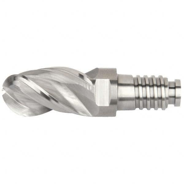 Ball End Mill Heads; Mill Diameter (mm): 10.00; Mill Diameter (Decimal Inch): 0.3937; Length of Cut (mm): 15.00; Connection Type: Duo-Lock 10; Overall Length (mm): 35.00; Material: Solid Carbide MPN:6626771