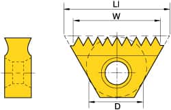 STN10100ISOI KC620M Carbide Thread Mill Insert MPN:1137929
