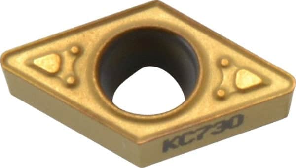 Turning Insert: DCMT32.52MF KC730, Solid Carbide MPN:1161846