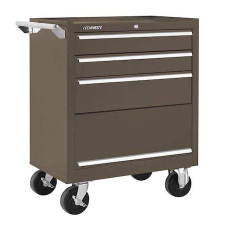 K1800 Series Rolling Tool Cabinet, 3 Drawer, Brown, Steel, 27 in W x 18 in D x 35 in H MPN:273XB