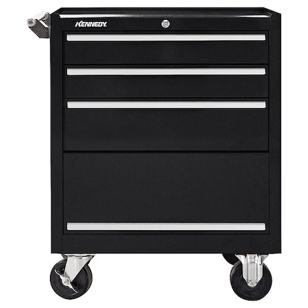 Rolling Tool Cabinet, 3 Drawer, Black, 27 in W MPN:273XBK
