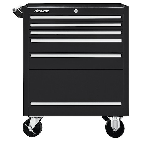 Rolling Tool Cabinet, 5 Drawer, Black, 27 in W MPN:275XBK