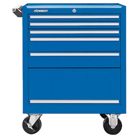 Rolling Tool Cabinet, 5 Drawer, Blue, 27 in W MPN:275XBL