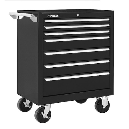 Rolling Tool Cabinet, 7 Drawer, Black, 29 in W MPN:297XBK