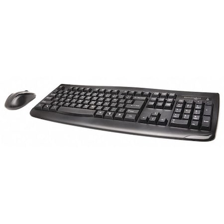 Keyboard/Mouse Set, Blk, Wireless, USB MPN:K72324USA