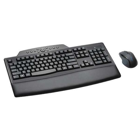 Keyboard/Mouse Set, Wireless, Black MPN:K72403USA