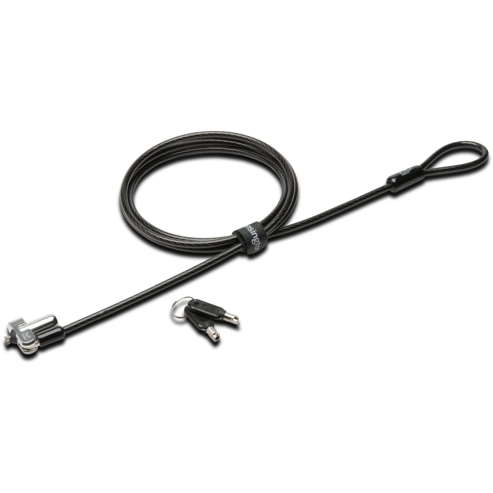 Kensington N17 Keyed Laptop Lock for Dell Devices - 6 ft Cable - Keyed Lock - Black, Silver - Carbon Steel - For Notebook, Tablet MPN:K64440WW