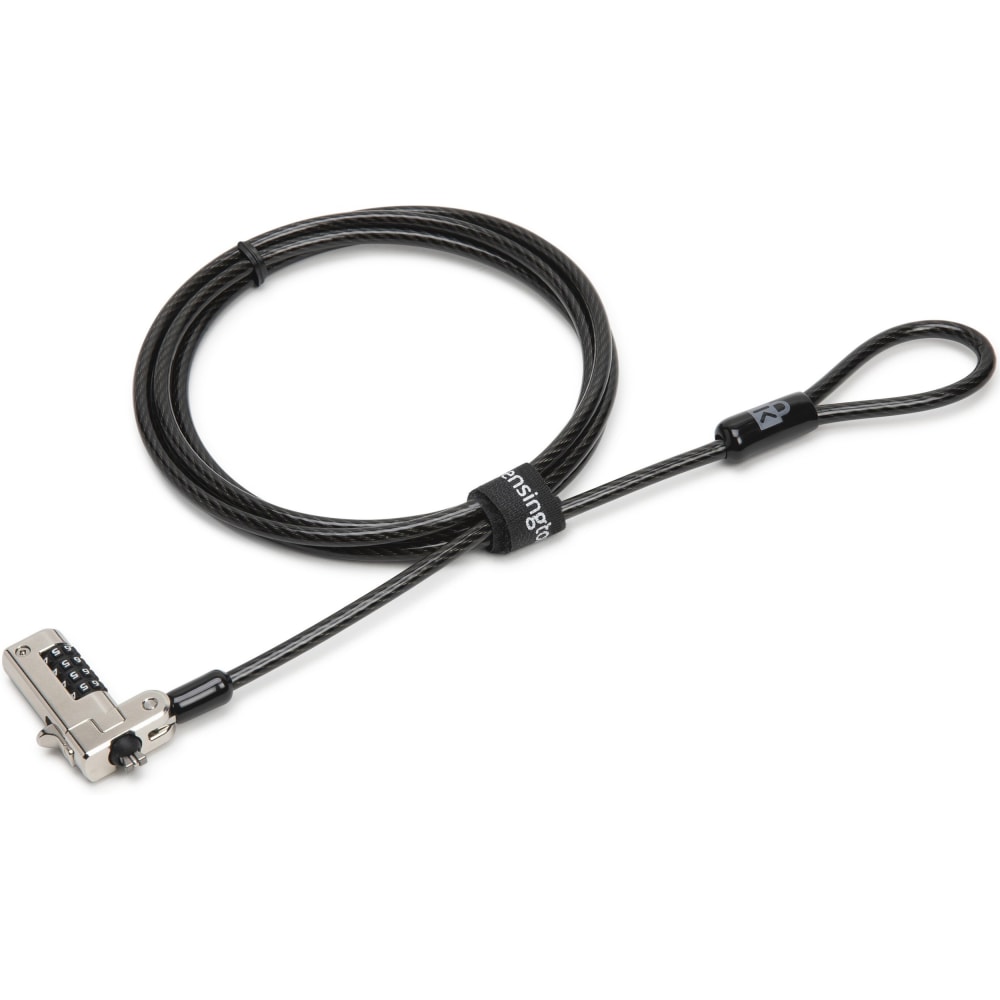 Kensington Slim N17 Combination Laptop Lock for Wedge-Shaped Slot - Security cable lock MPN:K68009WW