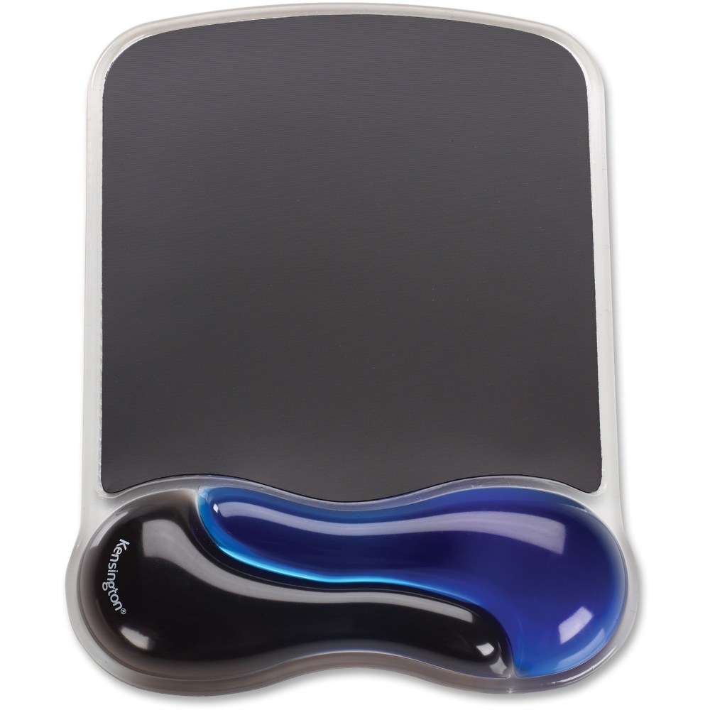 Kensington Duo Gel Mouse Pad Wrist Rest, Black/Blue MPN:K62401AM