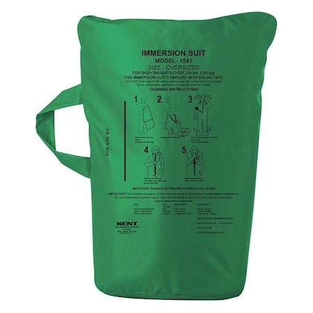 Immersion Suit Replacement Bag, Green MPN:154200-400-005-13