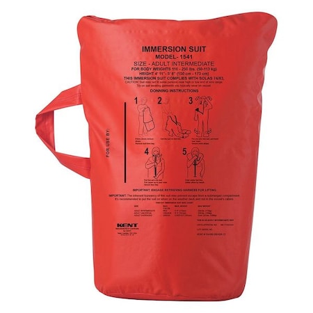 Immersion Suit Repl Bag, RD, 15.5lb Buoy MPN:154300-100-020-13
