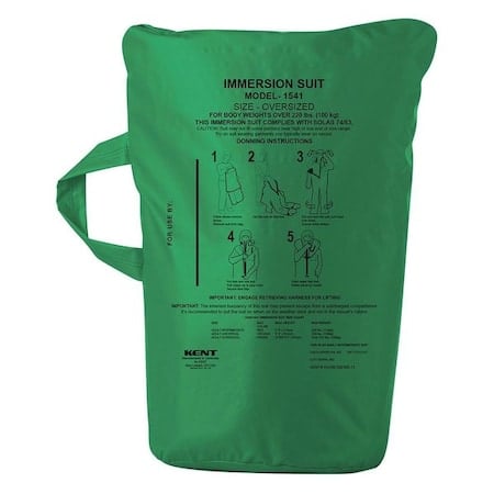 Immersion Suit, Uscg/Solas/Med Bag, Green MPN:154300-400-005-13