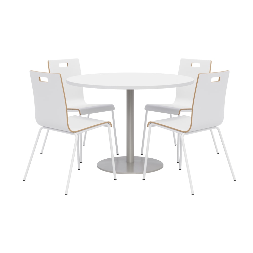 KFI Studios Proof Dining Table Set With Jive Dining Chairs, White MPN:840031921789