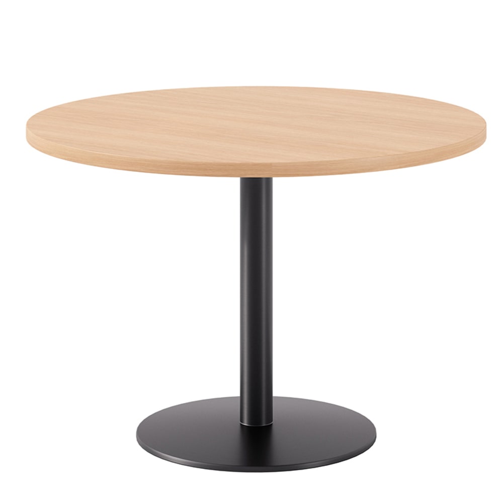 KFI Studios Proof Cafe Round Pedestal Table, 29inH x 42inW x 42inD, Maple Top/Black Base MPN:840031943705