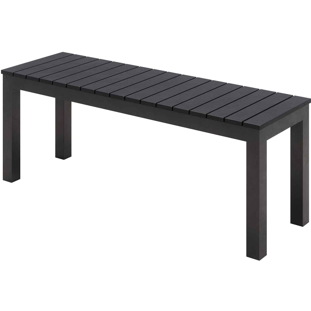 KFI Studios Eveleen Outdoor Bench, Black MPN:840031925602