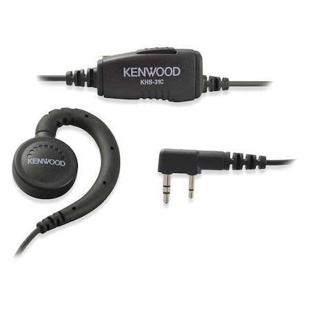 Ear Loop Earpiece, Plstc/Metal, 38inL Cord MPN:KHS-31C