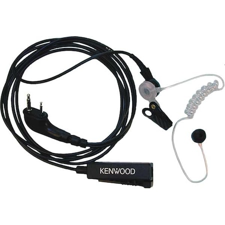Two-wire Palm Mic with Earpiece, Black MPN:KHS-8BL