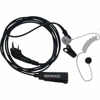 Two-wire Palm Mic with Earpiece Black MPN:KHS-8BL