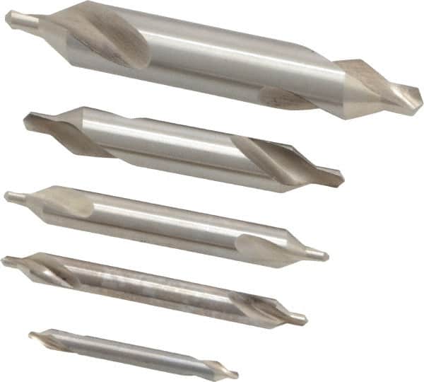 5 Pc #1 to #5 High Speed Steel Combo Drill & Countersink Set MPN:76012