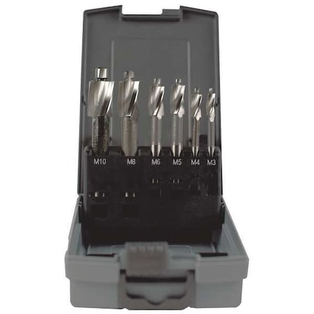 Counterbore Set, Metric, 6 pcs., 3F, Fine MPN:902-000-068