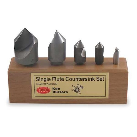 100 deg SF 5 piece Countersink Set HSS MPN:919-000-047