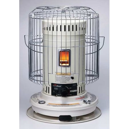 Oil Fired Convection Heater, 23, 500 BtuH, Kerosene, 1, 000 sq ft Heat Area 1.9 gal MPN:CV23K