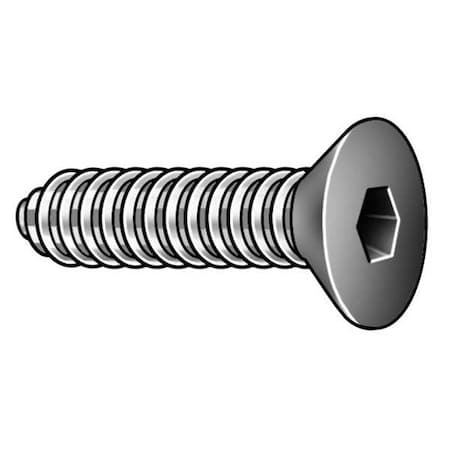 #10-24 Socket Head Cap Screw, Flat, Black Oxide Alloy Steel, 1 in Length, 100 PK MPN:10C100KFC