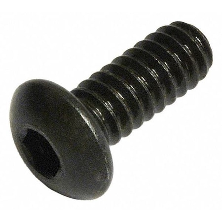 #10-32 Socket Head Cap Screw, Button, Black Oxide Alloy Steel, 1/2 in Length, 100 PK MPN:10F50KBC