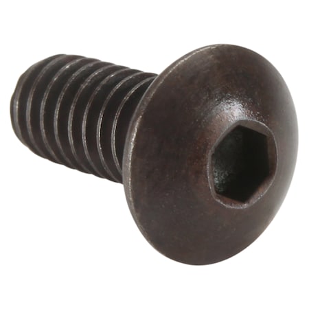 #8-32 Socket Head Cap Screw, Button, Black Oxide Alloy Steel, 3/8 in Length, 100 PK MPN:8C37KBC