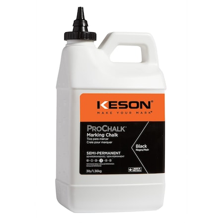 Marking Chalk, Black, Semi-Permanent, 3lb MPN:103BLACK