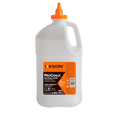 Marking Chalk, Orange, Semi-Permanent, 5lb MPN:105GO