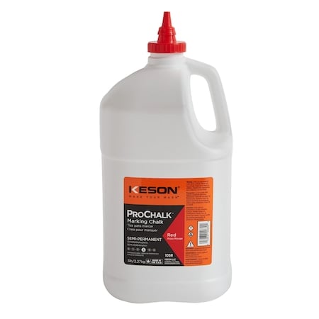 Marking Chalk, Red, Semi-Permanent, 5 lb MPN:105R