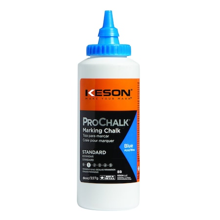 Marking Chalk, Blue, Standard, 8 oz MPN:8B