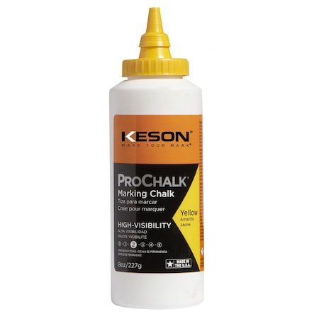 Marking Chalk, Yellow, Semi-Permanent, 8oz MPN:8Y