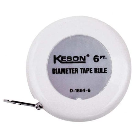6 ft Wrap-a-Round/Diameter Tape Measures, 1/4 in Blade MPN:D18646