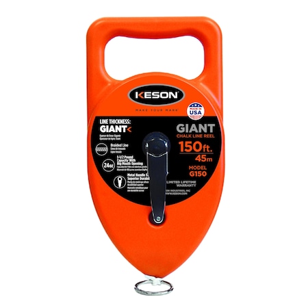 150 ft. Large Cap Chalk Line Reel MPN:G150