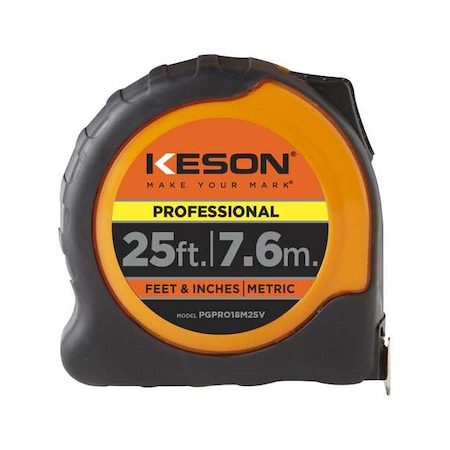 Metric and SAE Tape Measure MPN:PGPRO18M25V