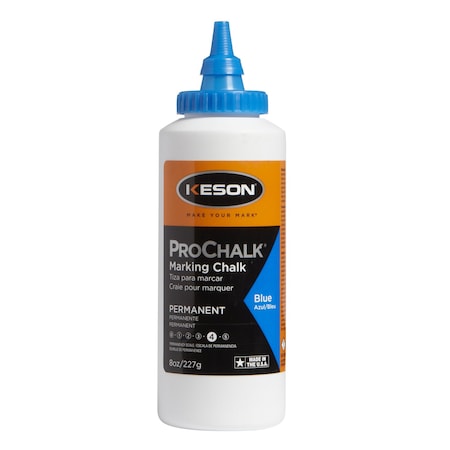 Marking Chalk, Blue, Permanent, 8 oz MPN:PM8BLUE