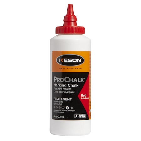 Marking Chalk, Red, Permanent, 8 oz MPN:PM8RED