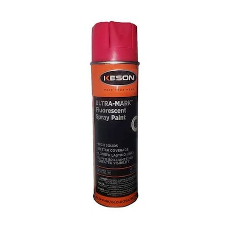 Inverted Marking Paint, 20 oz., Glo-Pink, Water -Based MPN:SP20GP