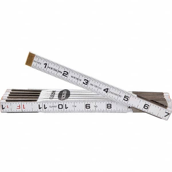 Folding Rules, Overall Length (Feet): 6.00 , Graduation (Inch): 1/16  MPN:WR1810