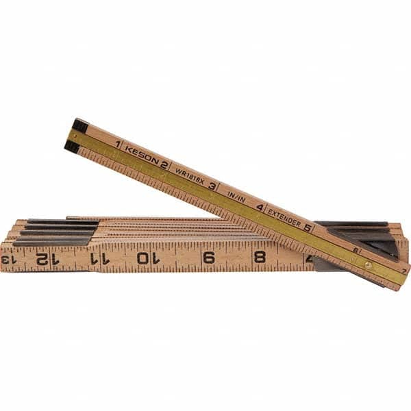 Folding Rules, Overall Length (Feet): 6.00 , Graduation (Inch): 1/16  MPN:WR1818X